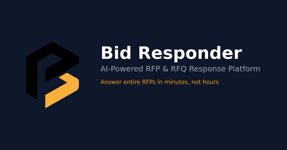 Bid Responder - AI-Powered RFP & RFQ Response Platform