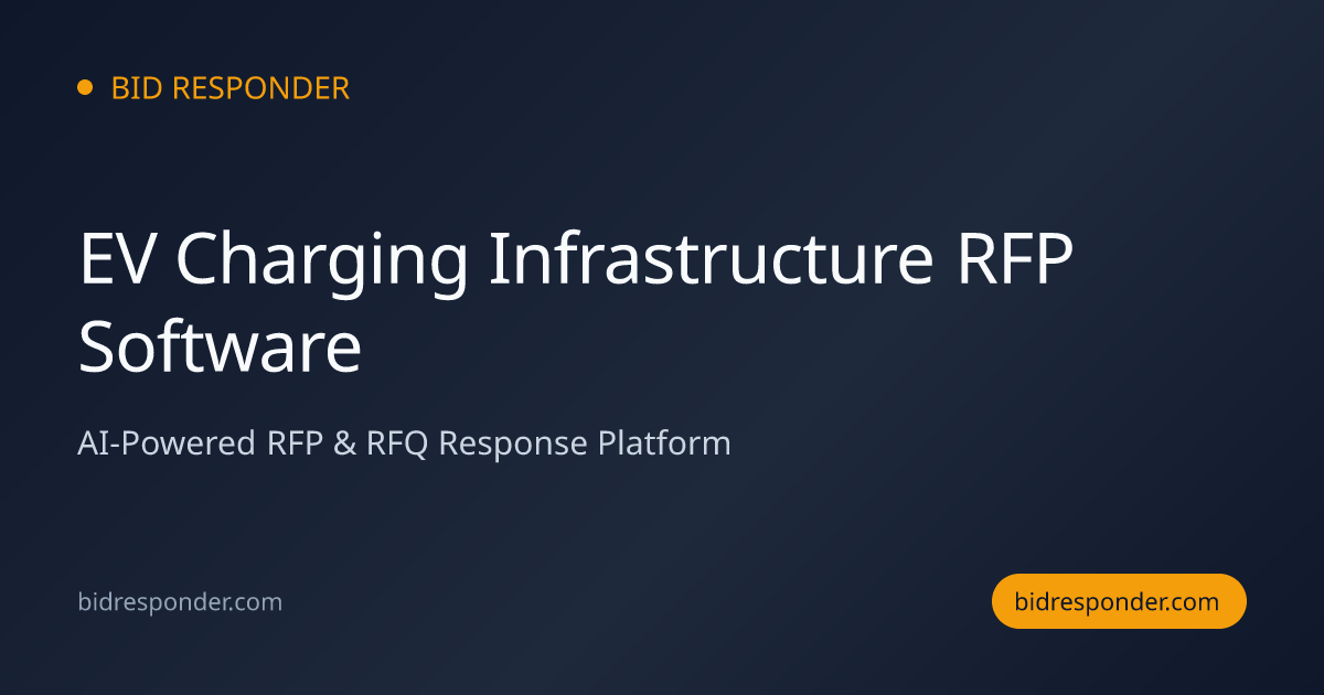 EV Charging Infrastructure RFP Software | Bid Responder