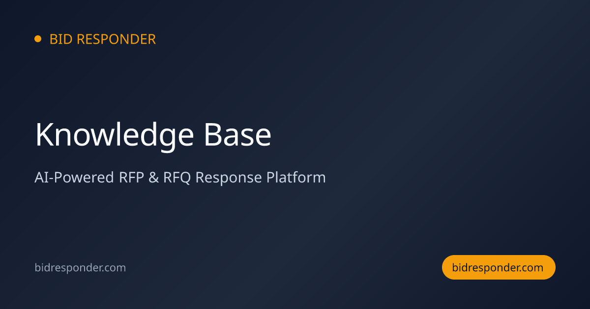 Knowledge Base | Bid Responder